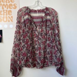 Flowy boho Free people top